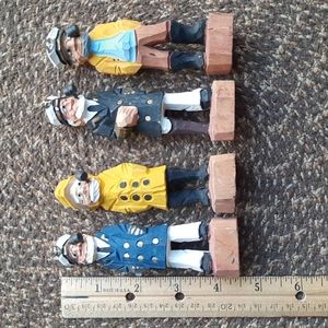 Wooden hand carved sea captains